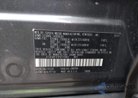 2023 Toyota Rav4 Hybrid Xse z USA, uszkodzony, nr VIN 4T3E6RFV1PU111903